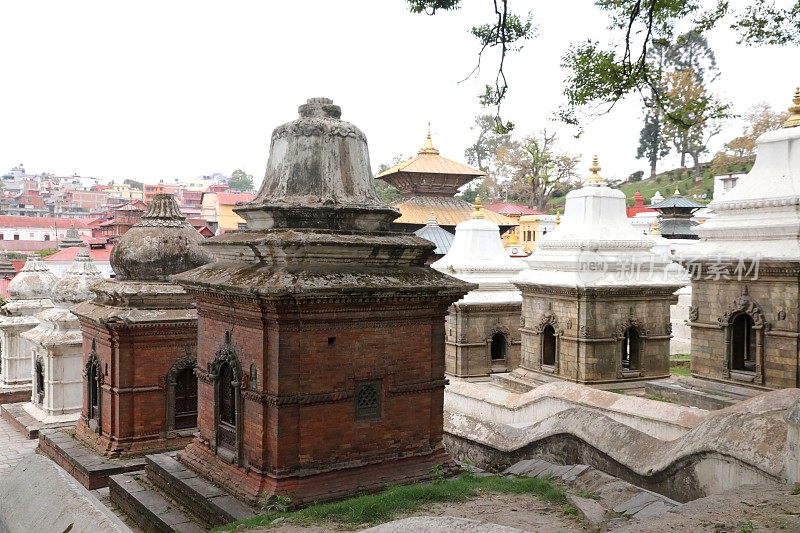 尼泊尔加德满都的Pashupatinath Templein